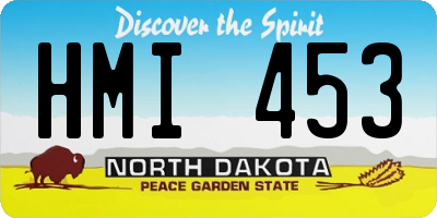 ND license plate HMI453