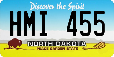 ND license plate HMI455