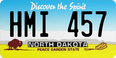 ND license plate HMI457