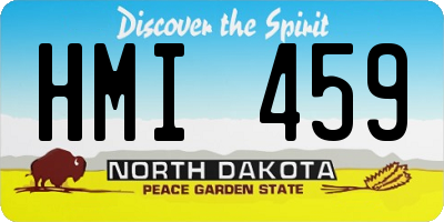 ND license plate HMI459
