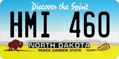 ND license plate HMI460