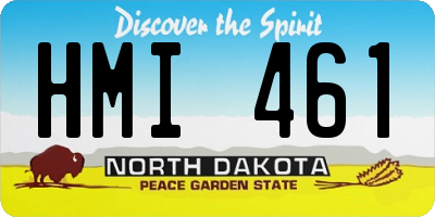 ND license plate HMI461