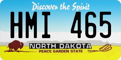 ND license plate HMI465