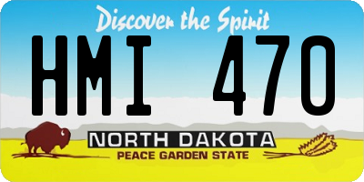 ND license plate HMI470