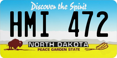 ND license plate HMI472