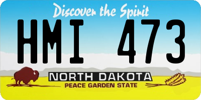 ND license plate HMI473