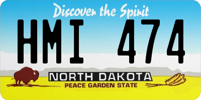 ND license plate HMI474