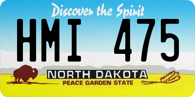 ND license plate HMI475