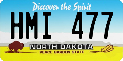 ND license plate HMI477