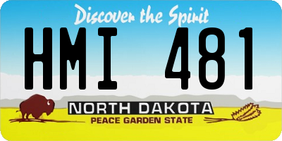 ND license plate HMI481