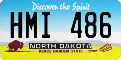 ND license plate HMI486