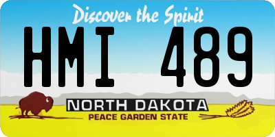 ND license plate HMI489