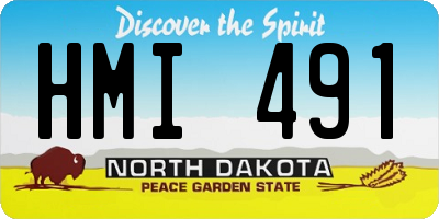 ND license plate HMI491