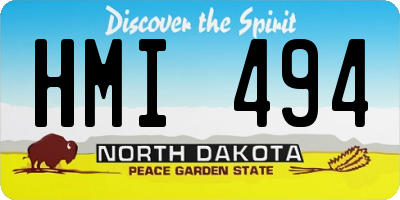 ND license plate HMI494