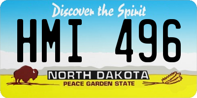 ND license plate HMI496