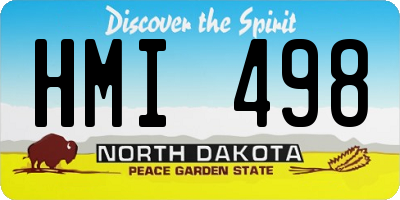 ND license plate HMI498