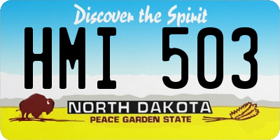 ND license plate HMI503