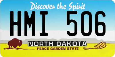 ND license plate HMI506