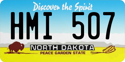 ND license plate HMI507