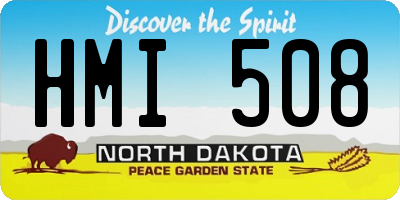 ND license plate HMI508