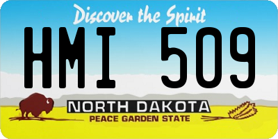 ND license plate HMI509