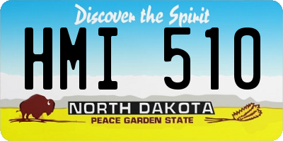 ND license plate HMI510