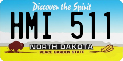 ND license plate HMI511