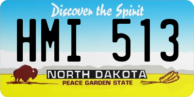 ND license plate HMI513