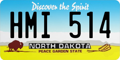 ND license plate HMI514