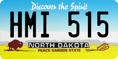 ND license plate HMI515