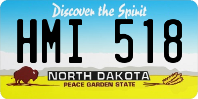 ND license plate HMI518