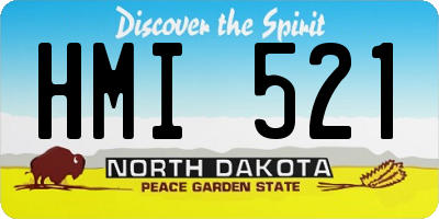 ND license plate HMI521