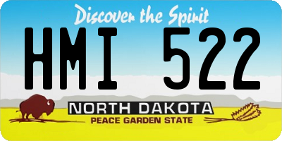 ND license plate HMI522