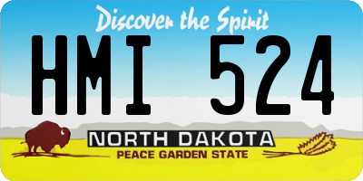 ND license plate HMI524