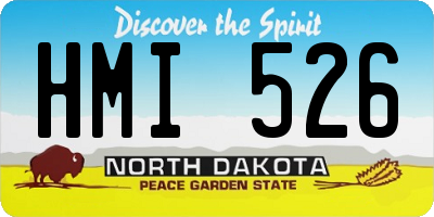 ND license plate HMI526