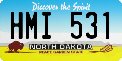 ND license plate HMI531