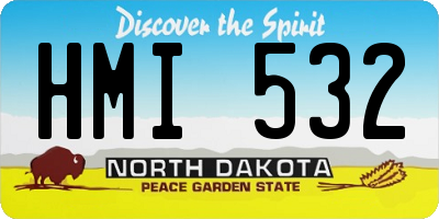 ND license plate HMI532