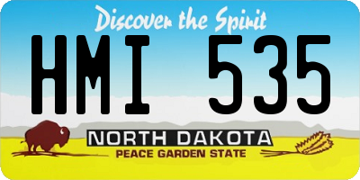 ND license plate HMI535