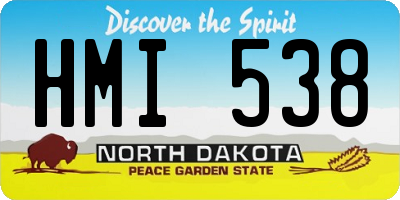 ND license plate HMI538