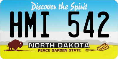 ND license plate HMI542