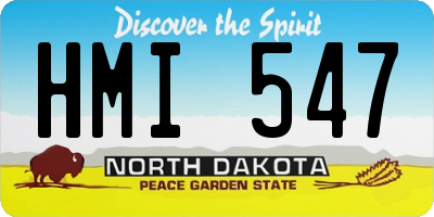 ND license plate HMI547