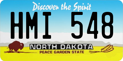 ND license plate HMI548