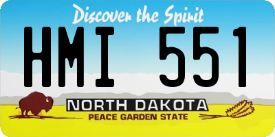 ND license plate HMI551