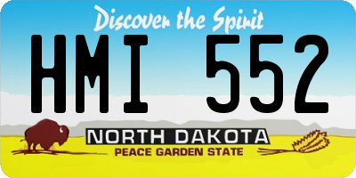 ND license plate HMI552