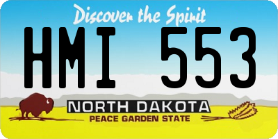 ND license plate HMI553