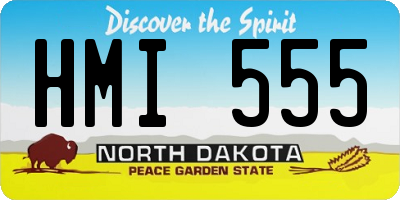 ND license plate HMI555