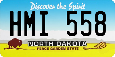 ND license plate HMI558