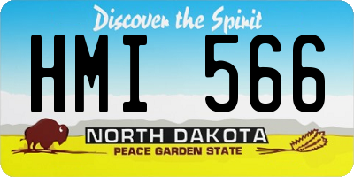 ND license plate HMI566