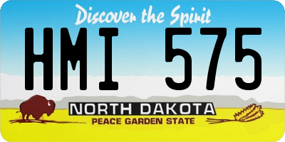 ND license plate HMI575