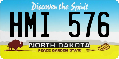 ND license plate HMI576